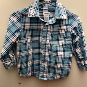 Never used 12m plaid shirt